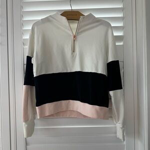 allfenix pullover half zip color clocked sweatshirt - small